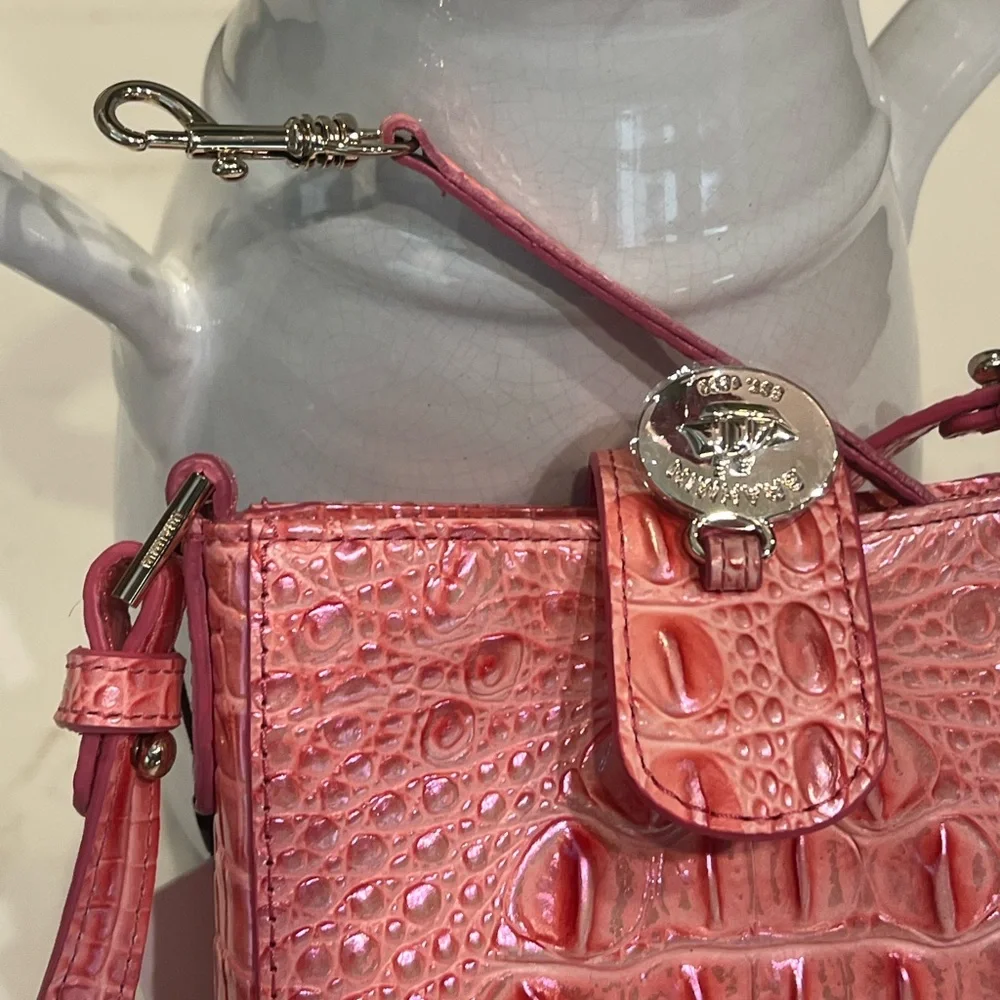 🆕 Brahmin Pink Punch Crossbody Bag and Dust Bag - Picture 12 of 17